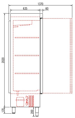 Congelador vertical 2 medias puertas 500 litros CORECO ACC-752