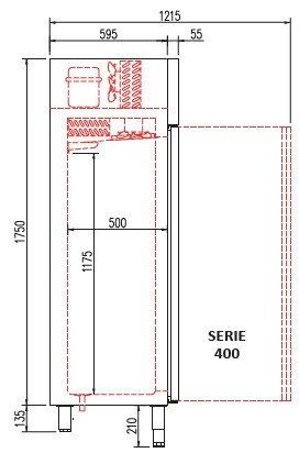 Congelador vertical 400 litros CORECO AEC - 401 - FrigeriaHosteleria.com