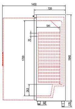 Congelador vertical 600 litros CORECO CVG - 601 - FrigeriaHosteleria.com