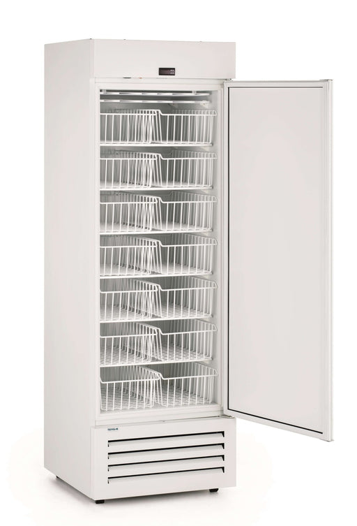 Congelador vertical color blanco 450 litros con 14 cestas CVL70PO - FrigeriaHosteleria.com