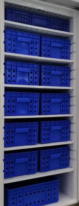 Congelador vertical inoxidable con 12 cestos 600 litros DF600SS-C