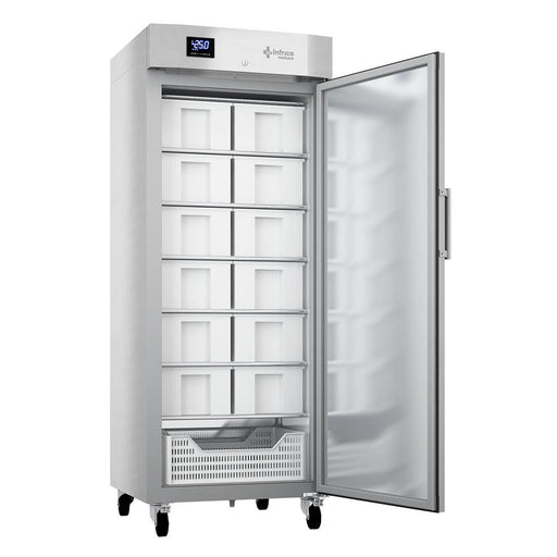 Congelador vertical laboratorio con cestas 600 litros INFRICO Lab Care LEF60S - FrigeriaHosteleria.com