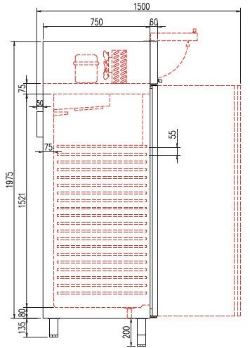 Congelador vertical pastelería 700 litros CORECO APC - 750 - FrigeriaHosteleria.com