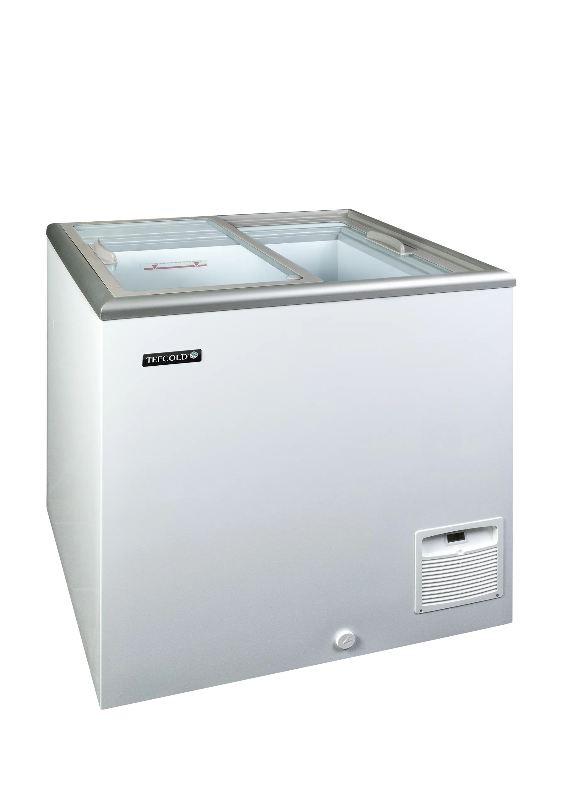 Congelador horizontal para helados tapas cristal ancho 76 cm 205 litros IDA200-W1