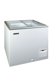 Congelador horizontal para helados tapas cristal ancho 76 cm 205 litros IDA200-W1