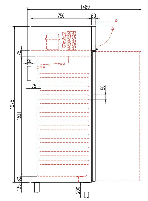 CORECO Congelador vertical 2 puertas 1400 litros S - Line CGN - 1002 - SPF - FrigeriaHosteleria.com