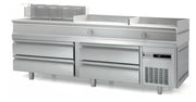 CORECO Mesa fría baja con cajones para cocina fondo 70 KBR - FrigeriaHosteleria.com