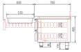 CORECO Mesa fría baja con cajones para cocina fondo 70 KBR - FrigeriaHosteleria.com