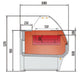 CORECO Vitrina expositora caliente cristal curvo fondo 108 CVE - 10 - C - HE - FrigeriaHosteleria.com
