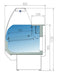 CORECO Vitrina refrigeración estática con almacén cristal curvo fondo 80 S - Line CVED - 8 - C - FrigeriaHosteleria.com