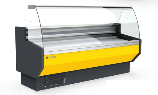 CORECO Vitrina refrigeración estática con almacén cristal curvo fondo 80 S - Line CVED - 8 - C - FrigeriaHosteleria.com