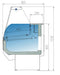 CORECO Vitrina refrigeración estática con reserva fondo 80 S - Line CVED - 8 - R - FrigeriaHosteleria.com