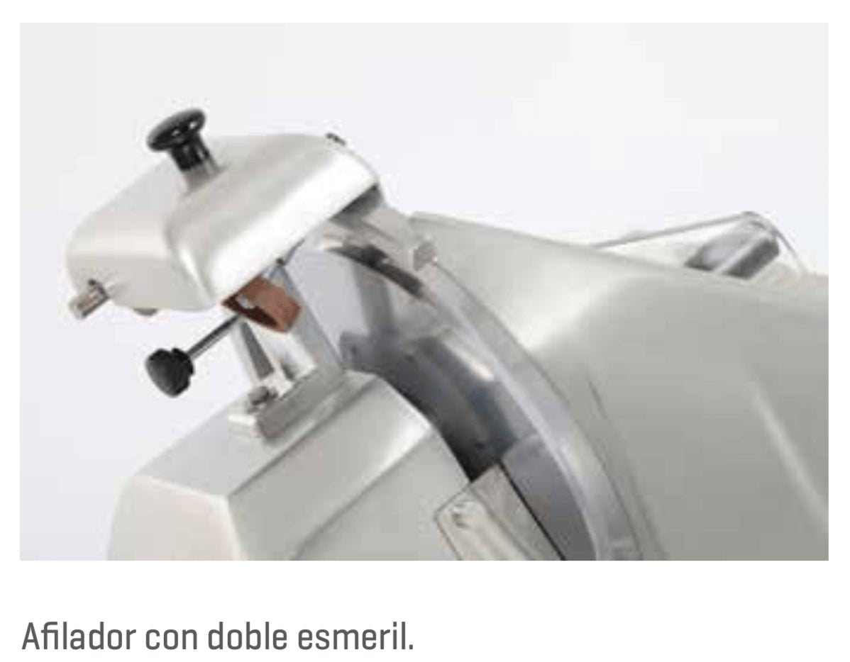 Cortadora de fiambre de correa cuchilla 35 cm INFRICO C350SCEV - FrigeriaHosteleria.com
