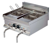 Cuece pasta eléctrico sobremesa 14+14 litros ancho 60 EMH606 - FrigeriaHosteleria.com