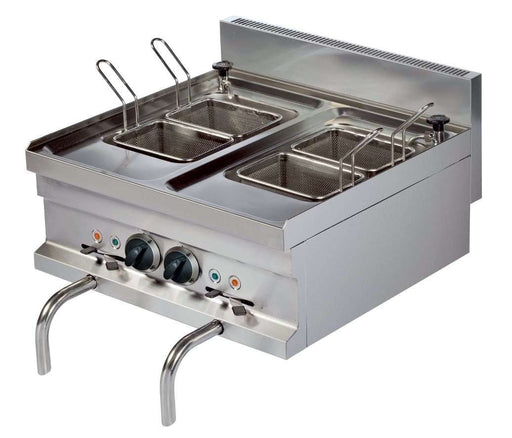 Cuece pasta eléctrico sobremesa 14+14 litros ancho 60 EMH606 - FrigeriaHosteleria.com