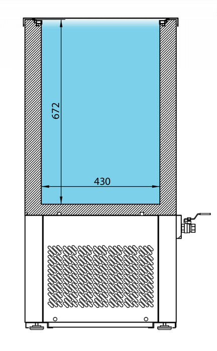 Enfriador de agua industrial vertical inoxidable 180 litros INFRICO TA180II - FrigeriaHosteleria.com