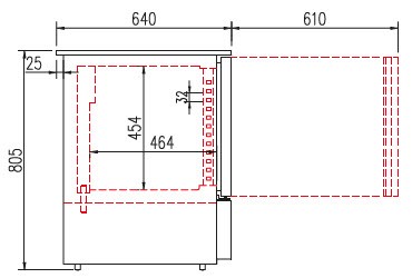 Escarchador de copas puerta cristal 125 litros CORECO ECE-140