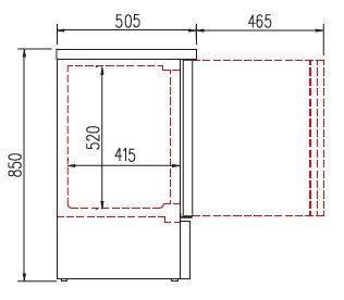 Escarchador de copas puerta cristal Coreco EE - 85 - FrigeriaHosteleria.com