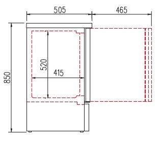 Escarchador de copas puerta cristal Coreco EE-85
