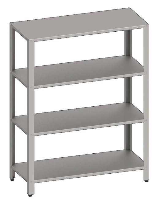 Estantería inoxidable con 4 estantes ancho 80 ES085 - FrigeriaHosteleria.com