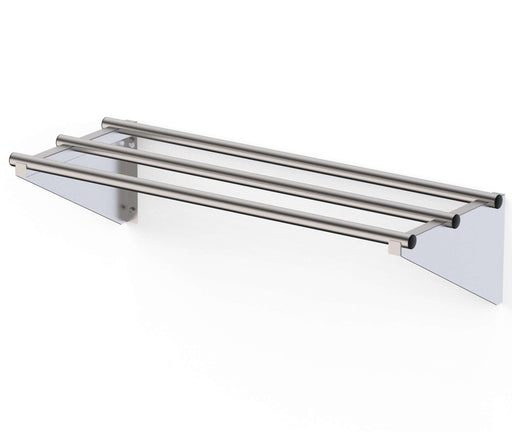 Estantería Mural Acero Inoxidable Tubo Redondo Fondo 400 de 800x400x200h mm WMS20840200 - FrigeriaHosteleria.com