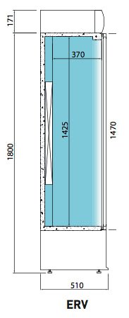Expositor botellero refrigerado 2 puertas 450 litros INFRICO ERV83 - FrigeriaHosteleria.com