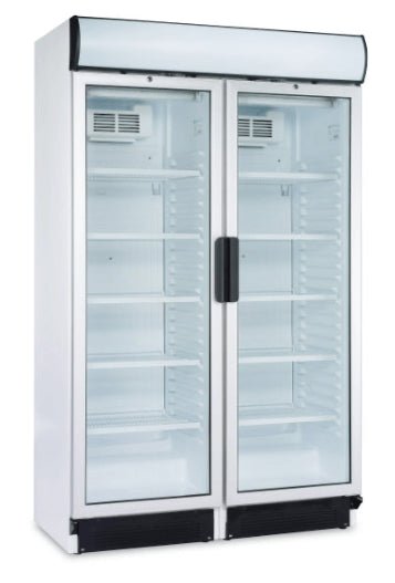 Expositor botellero refrigerado 2 puertas batientes 800 litros Masquefrío TG 748 - FrigeriaHosteleria.com