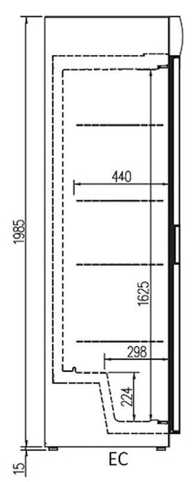Expositor botellero refrigerado CORECO EC - 620 - FrigeriaHosteleria.com
