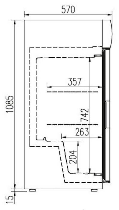 Expositor botellero refrigerado sobremostrador 116 litros CORECO ECC - 520 - FrigeriaHosteleria.com