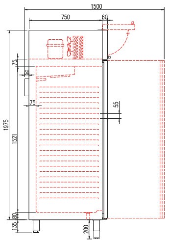 Expositor congelador vertical CORECO ACGE-751-PF