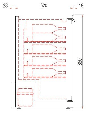 Expositor de vinos refrigerado sobremostrador CORECO ERHW - FrigeriaHosteleria.com