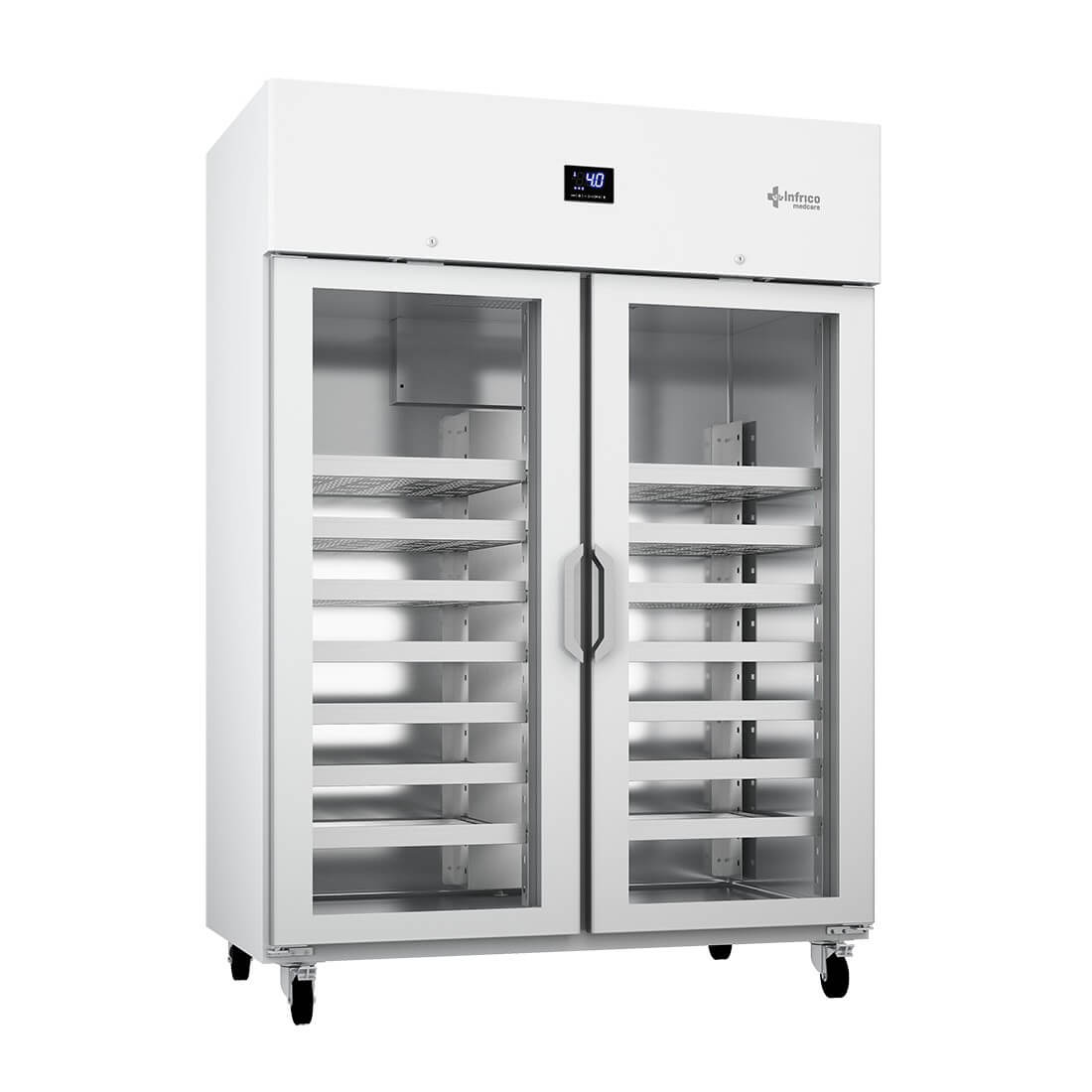 Expositor frigorífico laboratorio 2 puertas 1200 litros INFRICO Lab Care LTR130GD - FrigeriaHosteleria.com