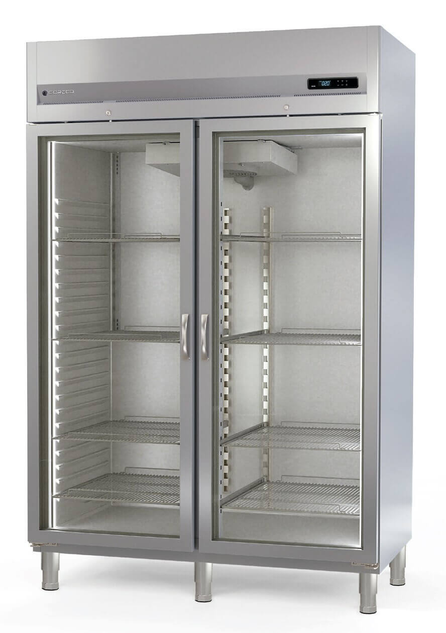 Expositor refrigerado 2 puertas 1400 litros CORECO AGRE - 1002 - PF - FrigeriaHosteleria.com