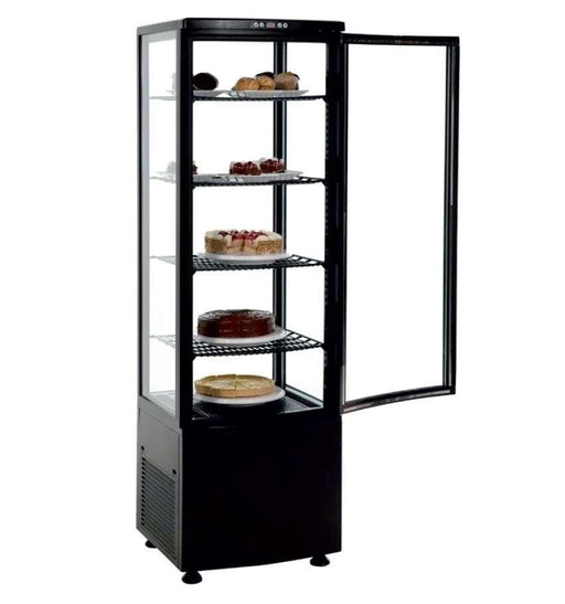 Expositor Refrigerado 4 Caras 238 litros Negro XC238L - N - FrigeriaHosteleria.com