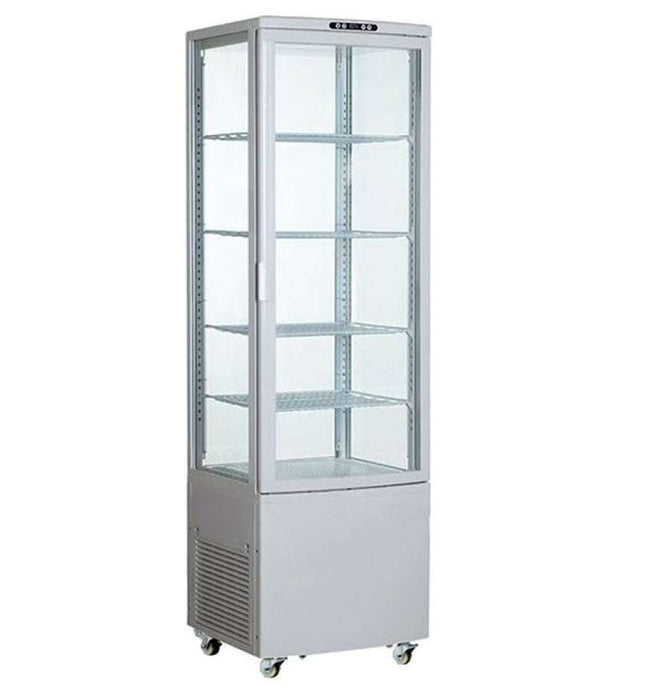 Expositor refrigerado 4 caras blanco 238 litros XC238L - B - FrigeriaHosteleria.com