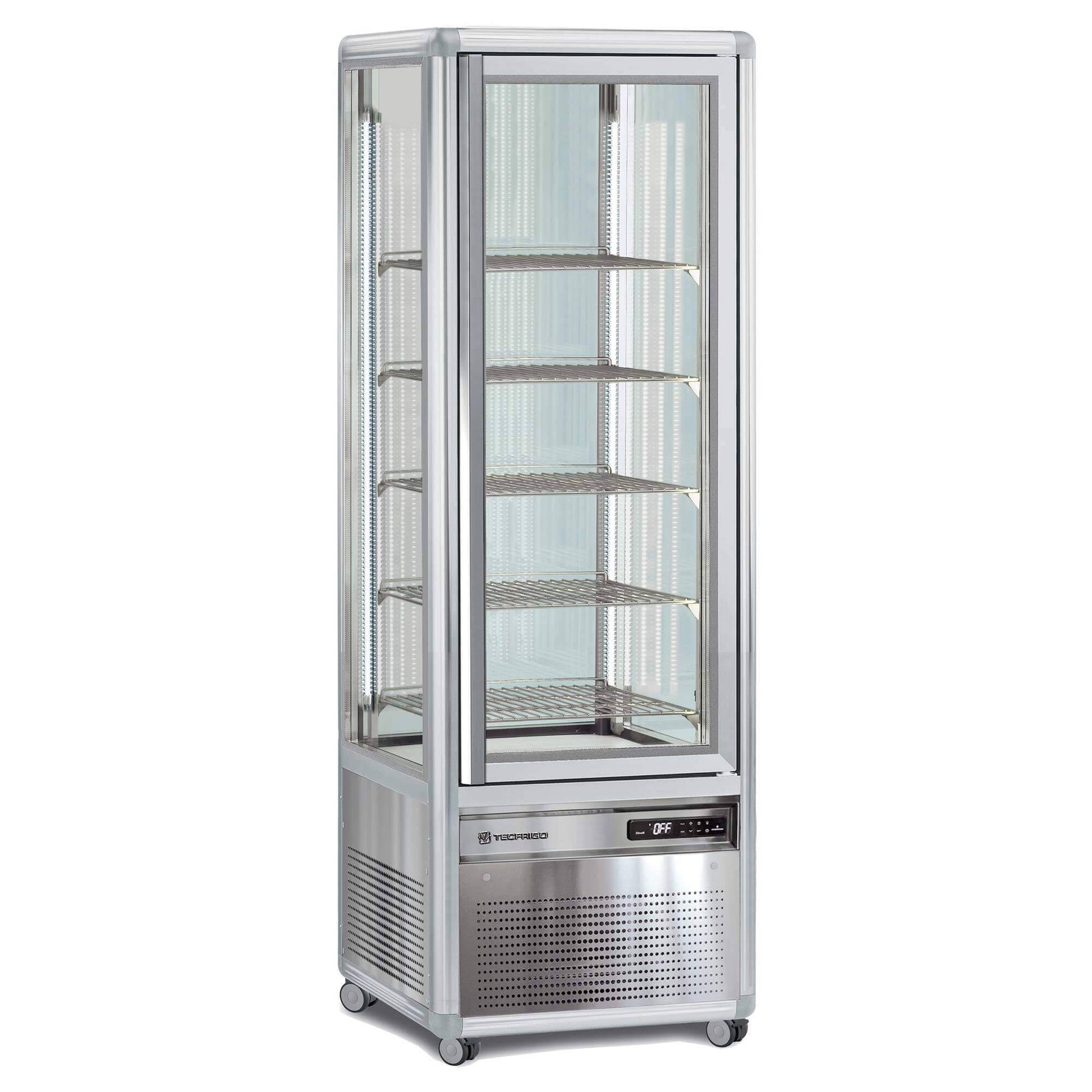 Expositor refrigerado 4 caras cristal 350 litros Tecfrigo Snelle 350 - FrigeriaHosteleria.com