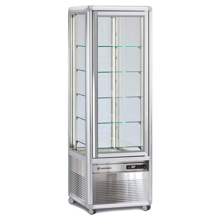 Expositor refrigerado 4 caras cristal 350 litros Tecfrigo Snelle 350 - FrigeriaHosteleria.com