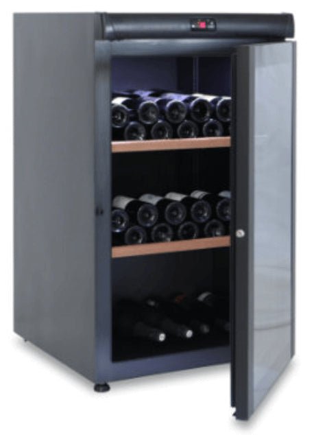 Expositor refrigerado de vinos 142 a 264 botellas Masquefrío Elegance - FrigeriaHosteleria.com