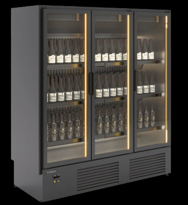 Expositor refrigerado de vinos 3 puertas CORECO CEFIW - 3R - FrigeriaHosteleria.com