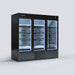 Expositor refrigerado negro 3 puertas 2000 litros INFRICO ERC200PH - FrigeriaHosteleria.com