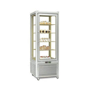 Expositor refrigerado pastelería 4 caras cristal 400 litros Tecfrigo Prisma 400 GTN - FrigeriaHosteleria.com