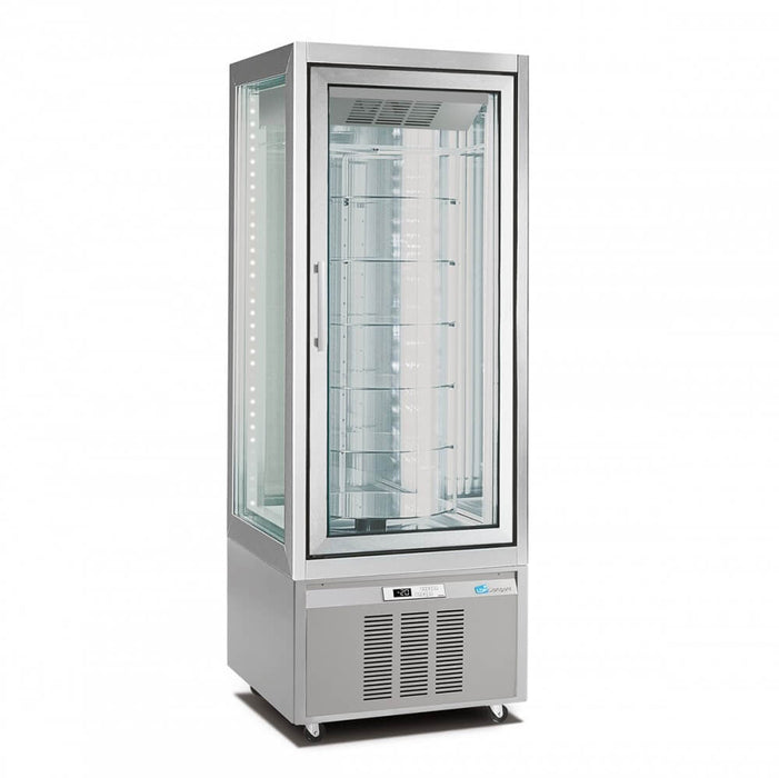 Expositor refrigerado y congelador estantes giratorios INFRICO LO3701VNP - FrigeriaHosteleria.com