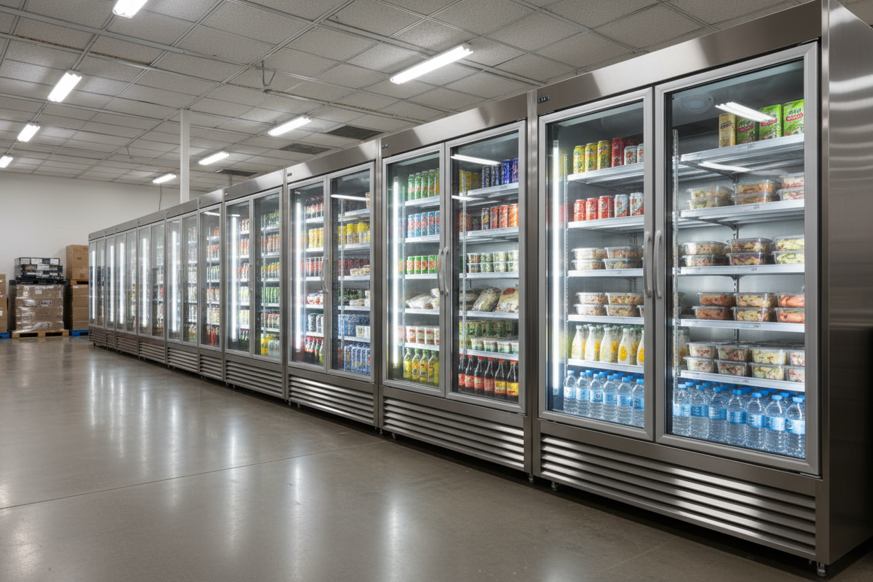 FOTO DE VARIAS NEVERAS EXPOSITORAS REFRIGERADAS