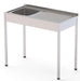 Fregadero desmontado cuba izqda + escurridor dcha ancho 80 IS1508L10S0 - FrigeriaHosteleria.com