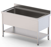 Fregadero gran capacidad 1 cuba dcha con mueble ancho 160 IS1716R1HCS1 - FrigeriaHosteleria.com