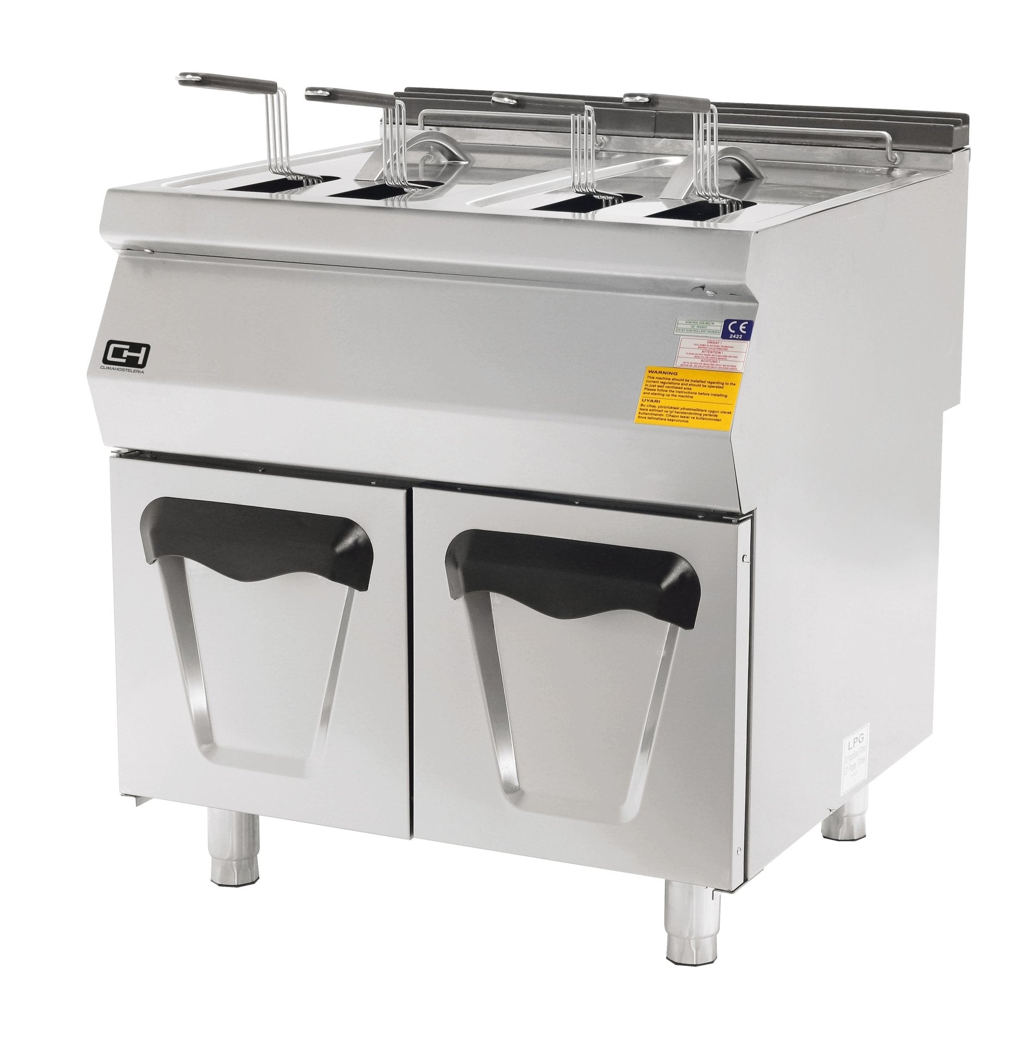 Freidora a Gas 16 + 16 Litros 2 x 17,4 kW 800x730x850h mm EMPPLS7FG020 Línea 700 Estambul - FrigeriaHosteleria.com