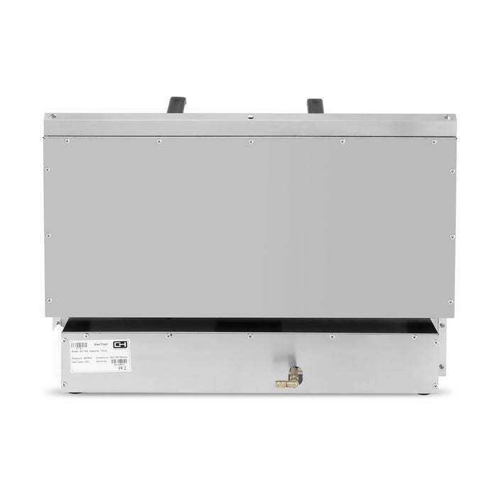 Freidora a gas 2 senos 18+18 litros GF - 182 - FrigeriaHosteleria.com