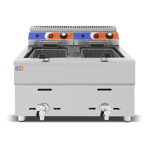 Freidora a gas 2 senos 18+18 litros GF - 182 - FrigeriaHosteleria.com