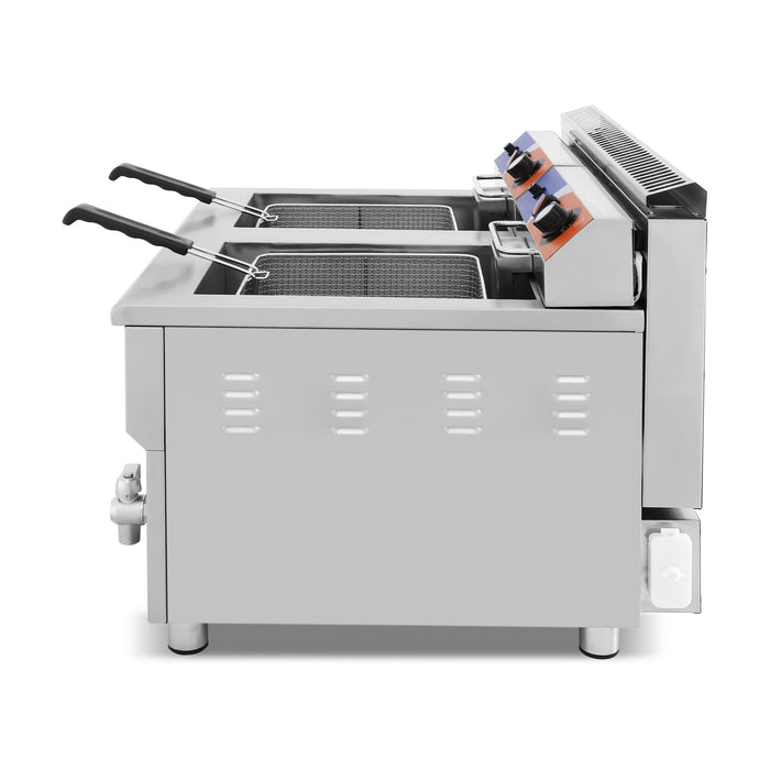 Freidora a gas 2 senos 18+18 litros GF - 182 - FrigeriaHosteleria.com