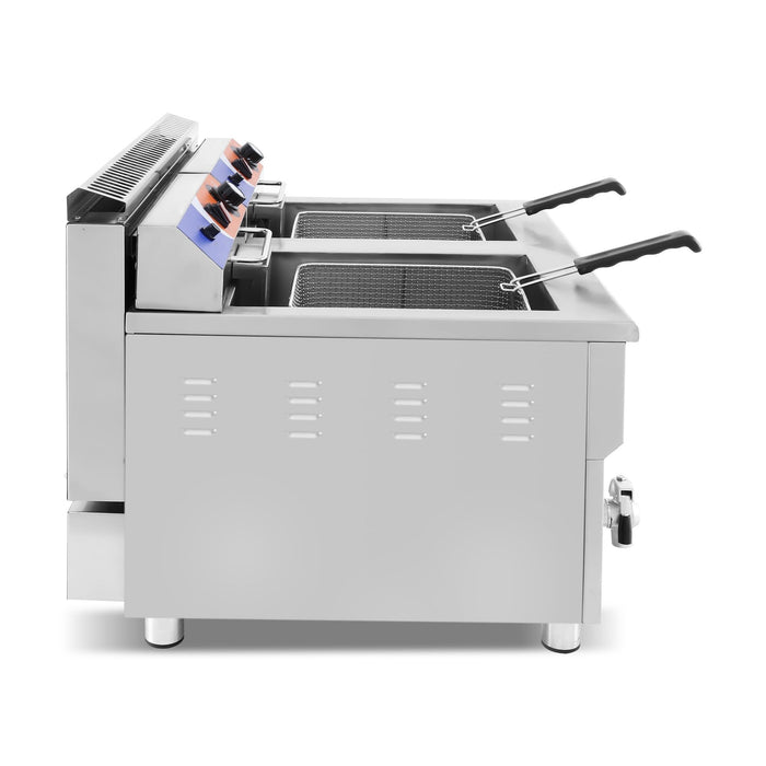 Freidora a gas 2 senos 18+18 litros GF - 182 - FrigeriaHosteleria.com